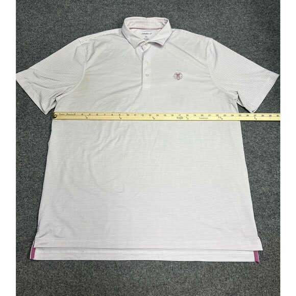 Johnnie-O Golf Polo Shirt Men's XL Short Sleeve Striped Hangin Out Surfing - Picture 5 of 7